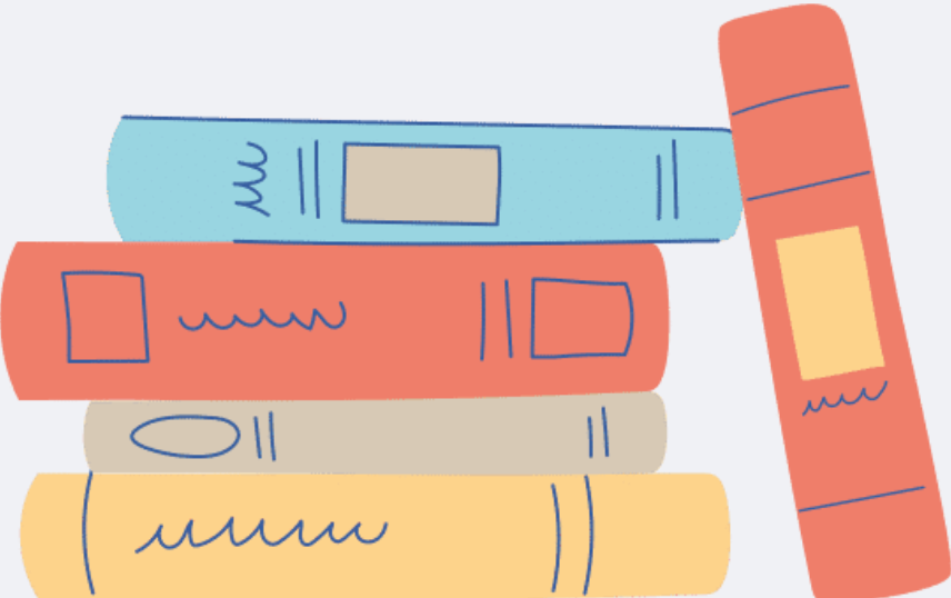 livres colorés