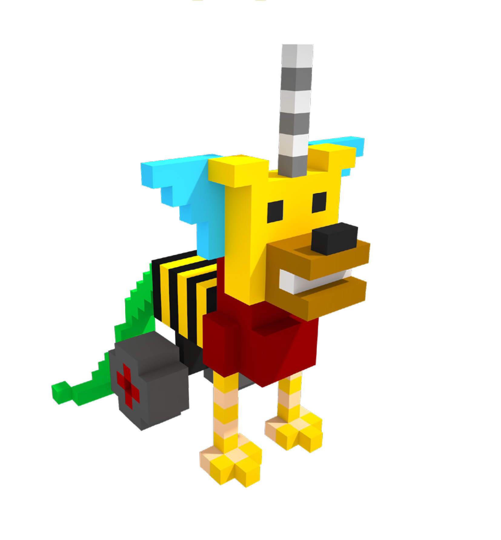 photo d'une chimère faite en legos